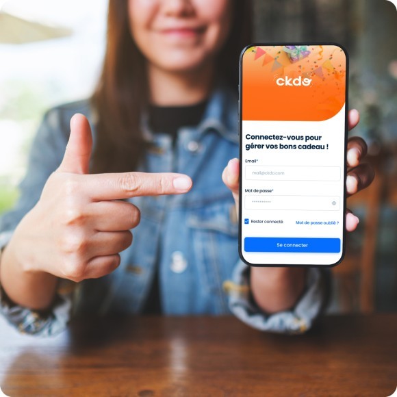 Espace de connexion Ckdo sur smartphone